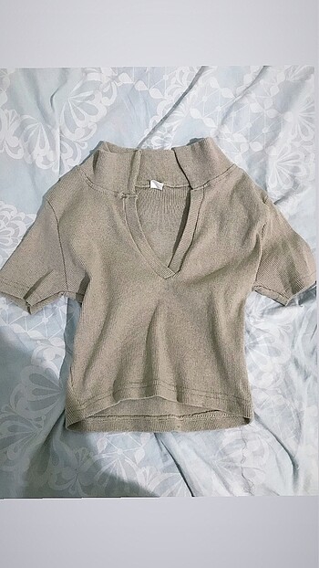 bej dekolteli crop