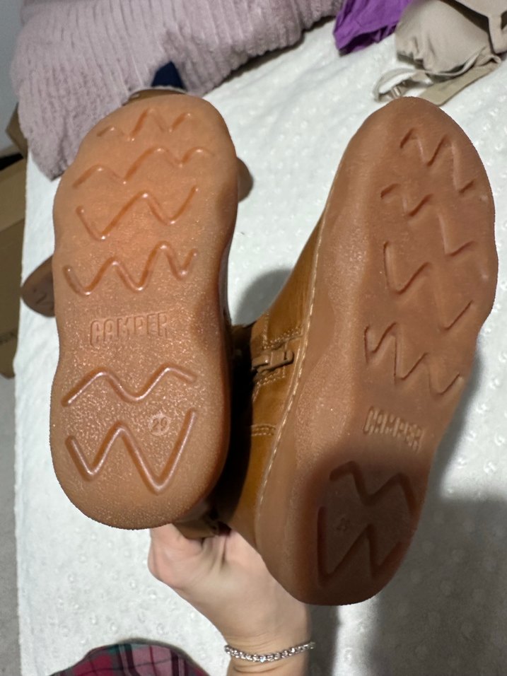 Camper Kız Çocuk taba Kürklü Deri Bot - Görsel 3