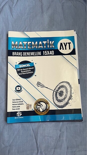 BİLGİ SARMAL YAYINLARI AYT MATEMATIK DENEME