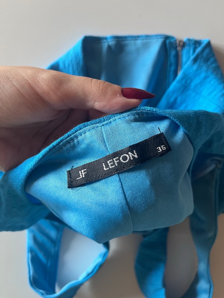 Mavi Parlak Fermuarlı Atlet Bustiyer - Görsel 3