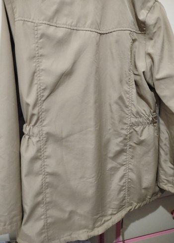 Bej Düğmeli Midi Kadın Ceket - Görsel 5