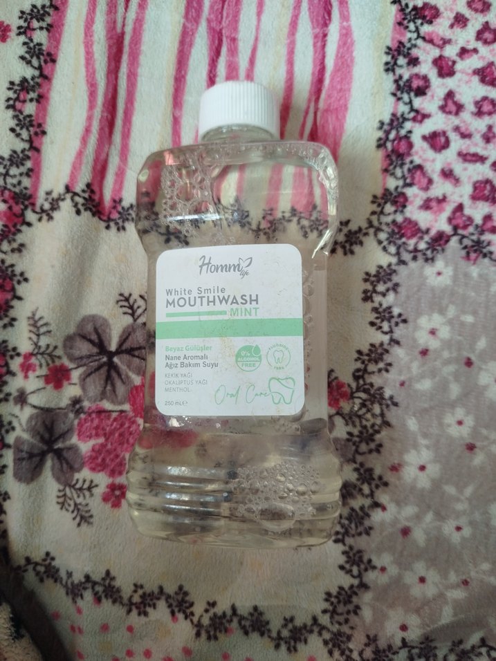 Homni Beyazlatıcı Nane Aromalı Ağız Gargarası - Görsel 2