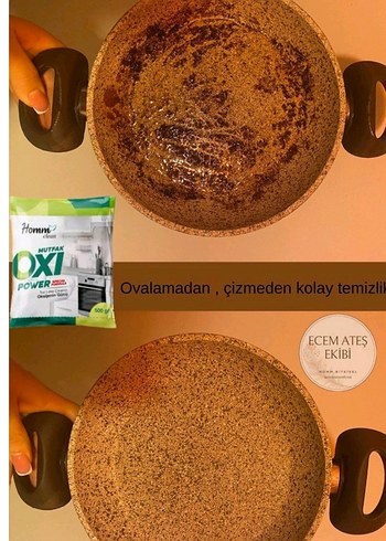 Homm Clean Oxi Power Mutfak Tozu 500 gr - Görsel 2