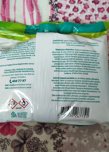 Homm Clean Mutfak Oxi Toz Leke Çıkarıcı - Görsel 2