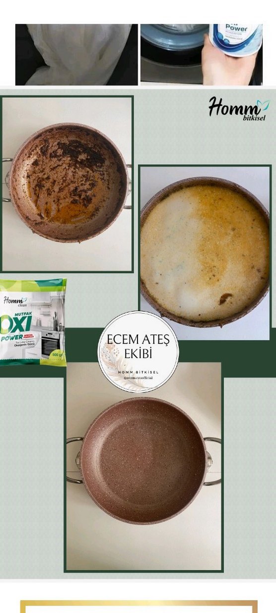 Homm Clean Mutfak Oxi Toz Leke Çıkarıcı - Görsel 4