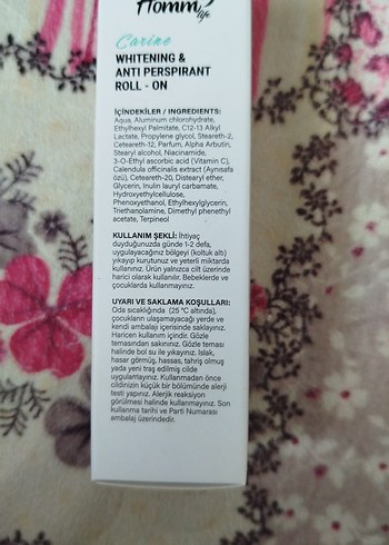 Hommy Beyazlatıcı ve Ter Önleyici Roll-On 75ml - Görsel 3