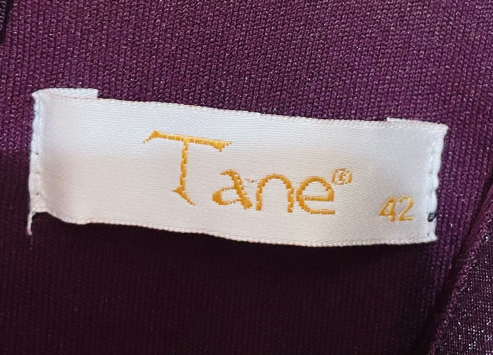 Mor Vintage Uzun Kollu Kadın Elbise - Görsel 4