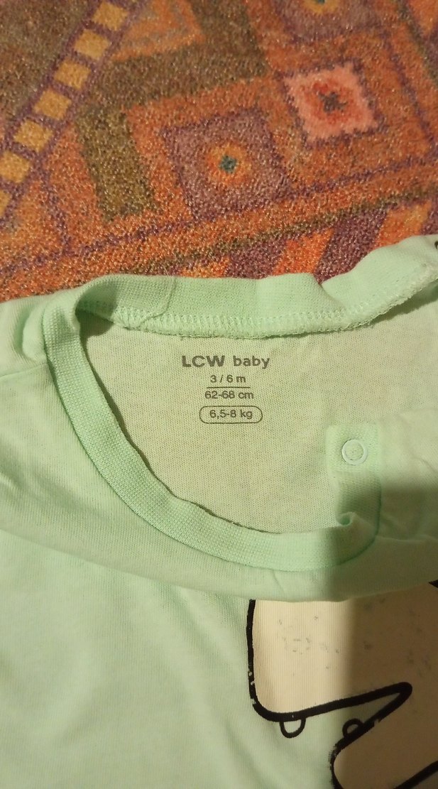 Bebek Erkek Pastel Renkli Baskılı Kısa Kollu Takım - Görsel 3