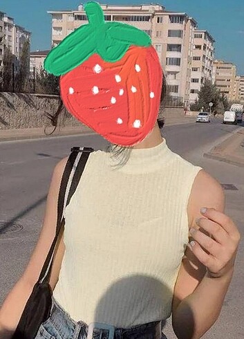 xs Beden yeşil Renk Ltb basic crop