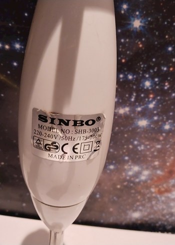  Beden Renk Sinbo Beyaz El Blenderı 200W