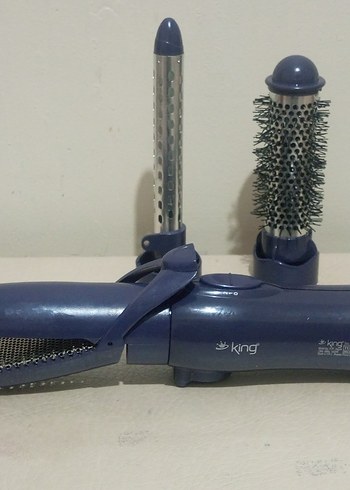 KİNG 1000W Çok Fonksiyonlu Saç Şekillendirici Set - Görsel 5