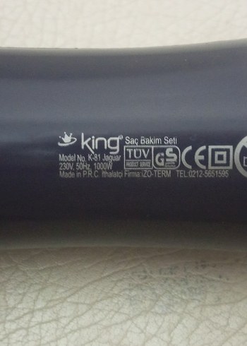 KİNG 1000W Çok Fonksiyonlu Saç Şekillendirici Set - Görsel 7
