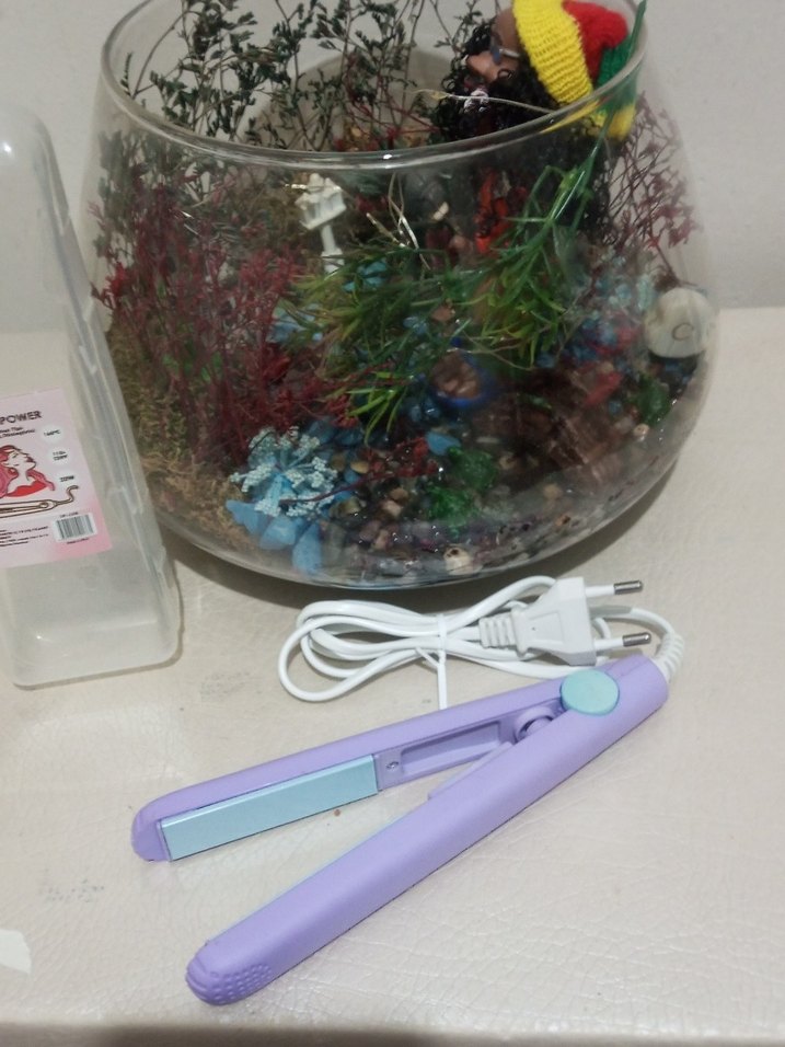 Mor Mini Saç Düzleştirici - Görsel 2