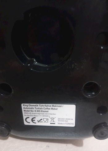 KİNG KISMET Kozde Türk Kahve Makinesi - Görsel 6
