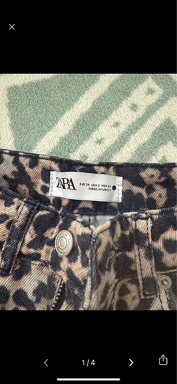 Zara Zara leopar pantolon