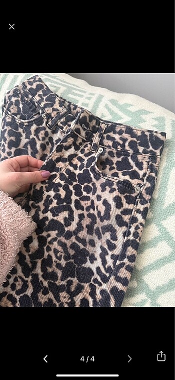 s Beden siyah Renk Zara leopar pantolon