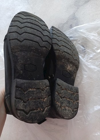 Siyah Deri Goth Tarzı Bot - Görsel 6