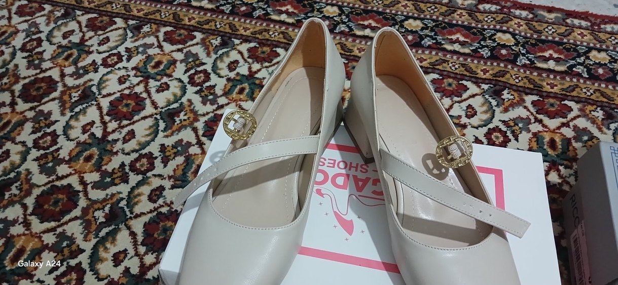 Bej Tokalı Kadın Topuklu Ayakkabı - Görsel 3