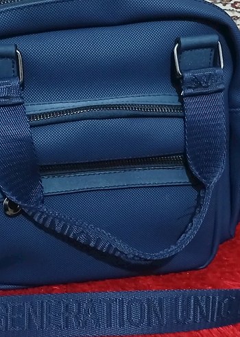 Mavi Kadın Fermuarlı Çanta - Görsel 4