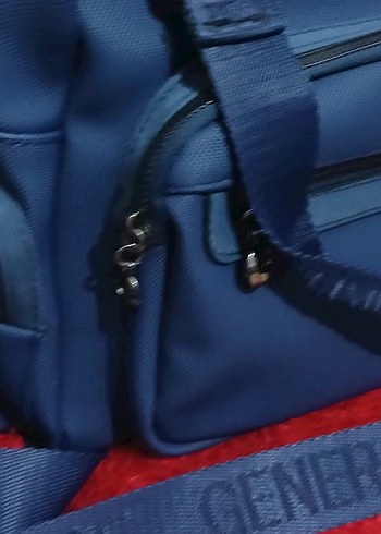 Mavi Kadın Fermuarlı Çanta - Görsel 3