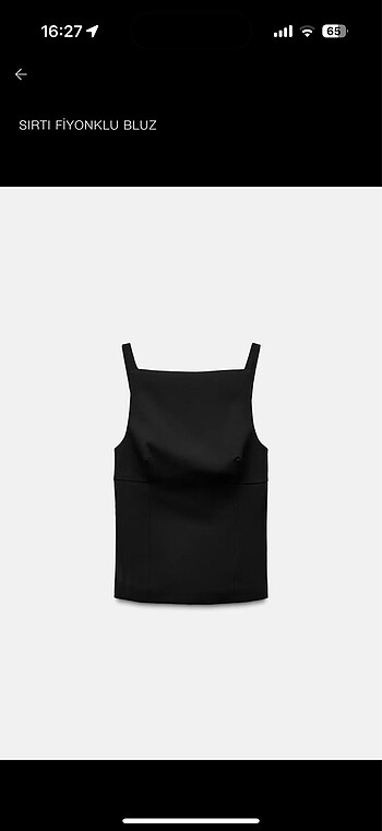 Zara sırtı fiyonklu bluz