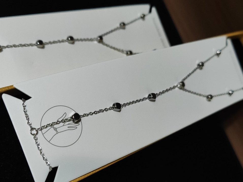 İkili Boncuklu Gümüş Şahmeran Seti - Görsel 2