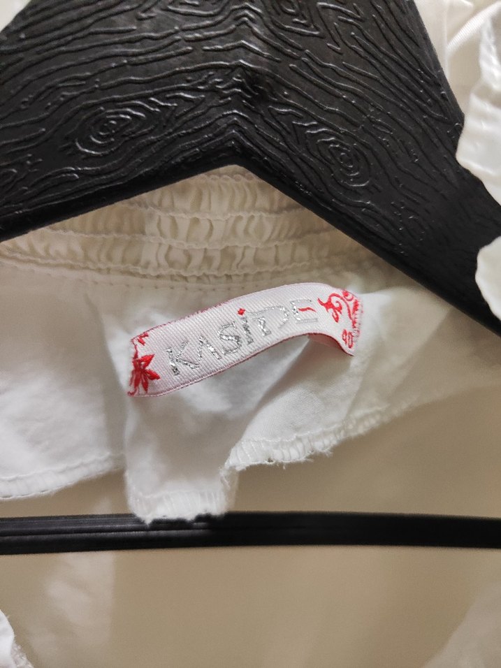 Beyaz Kız Çocuk Gömlek 13/14 Yaş - Görsel 3