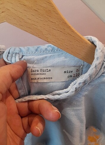 5 Yaş Beden Zara marka kot elbise
