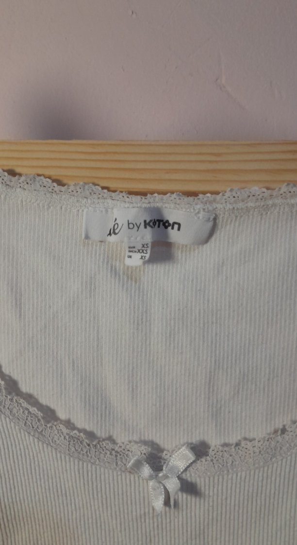 Beyaz Dantel Detaylı crop - Görsel 2