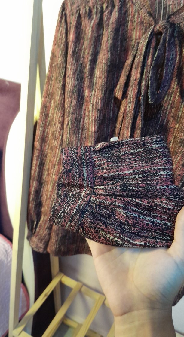 Bohem Uzun Kollu Bağlamalı Yaka Gömlek - Görsel 2