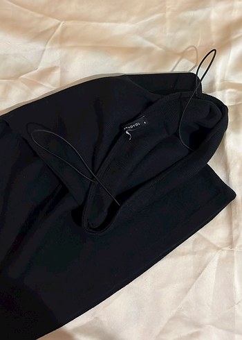 Siyah Kadın Tek Kollu Kazak - Görsel 3