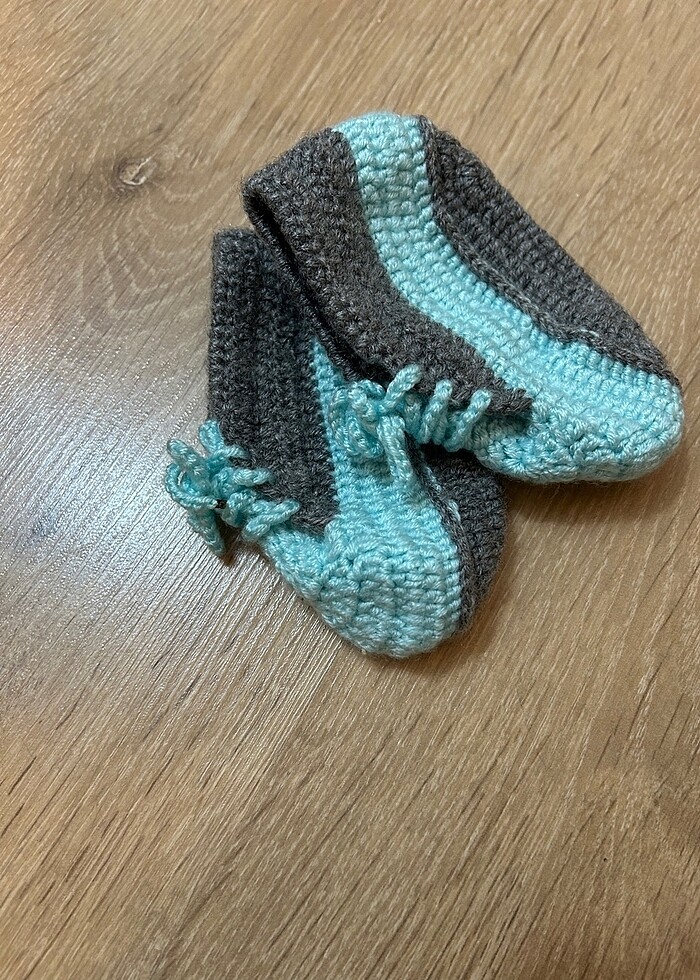 El yapımı bebek patik - Görsel 3