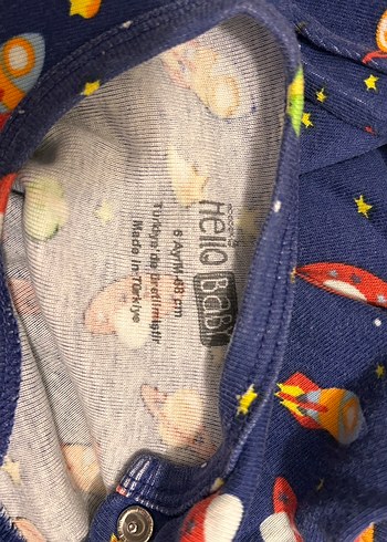 Uzun Kollu, Desenli Bebek Body - Görsel 2