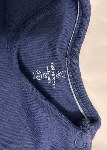 Uzun Kollu Lacivert Bebek Çıtçıtlı Body - Görsel 2