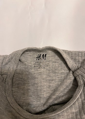 Gri Uzun Kollu Bebek Body - Görsel 2