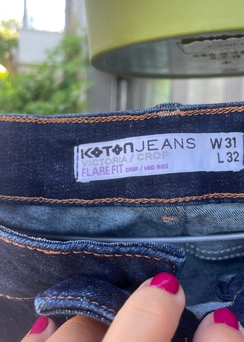32 Beden lacivert Renk Lacivert Kadın Midi Boy Denim Pantolon