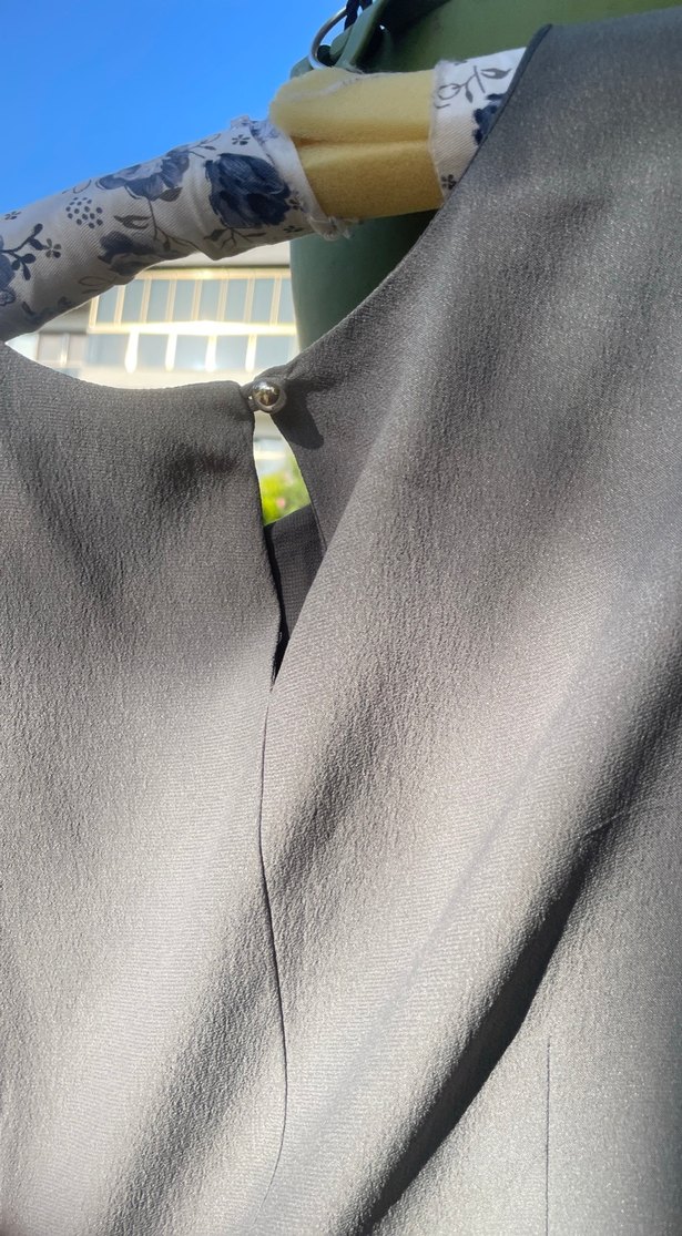 Gri Keten Hamile Tunik, Salaş Kesim, Kısa Kollu - Görsel 5