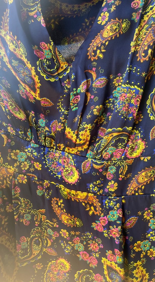 Bohem Desenli Midi Elbise - Görsel 3