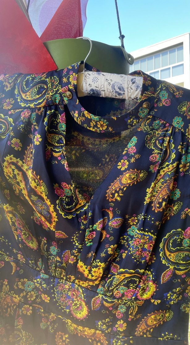 Bohem Desenli Midi Elbise - Görsel 2