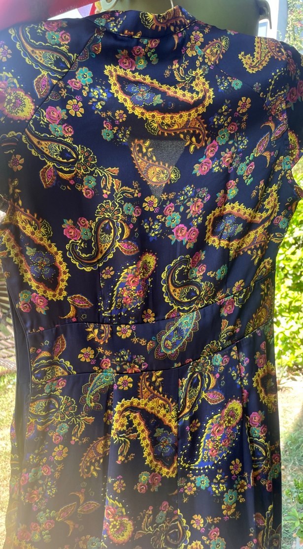 Bohem Desenli Midi Elbise - Görsel 5