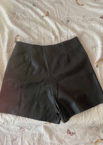 Tokalı Siyah Deri Mini Etek - Görsel 4