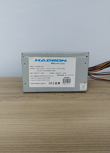 HADRON 425w power supply PC güç kaynağı 