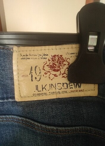 Leke Leke jeans 36 beden yarım İspanyol paça kot
