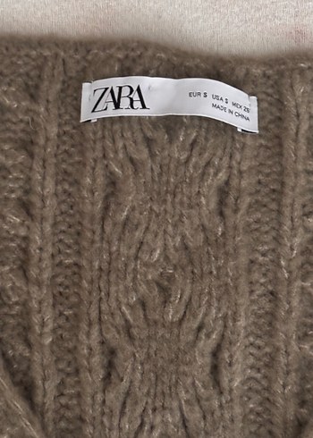 Zara V Yaka Örgü Kadın Süveter - Görsel 6