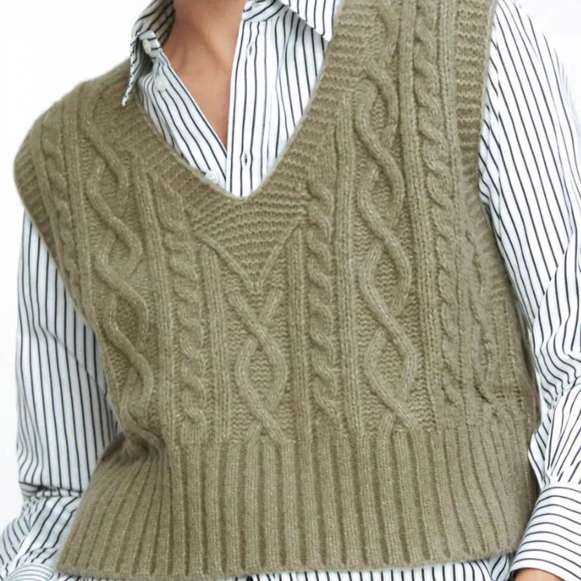 Zara V Yaka Örgü Kadın Süveter - Görsel 4