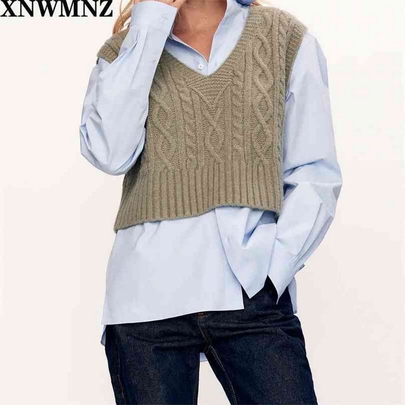 Zara V Yaka Örgü Kadın Süveter - Görsel 2