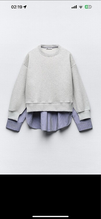 Zara etiketli sweat