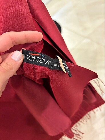 Beden İpekevi bordo şal