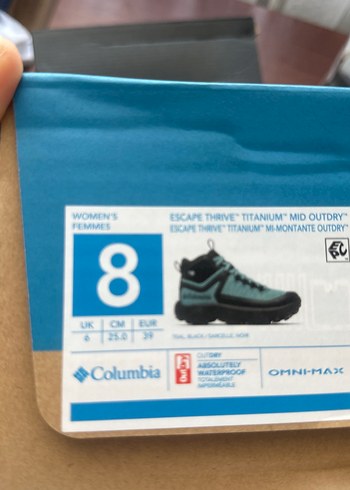 39 Beden turkuaz Renk Columbia Turkuaz Bağcıklı Kadın Spor Ayakkabı