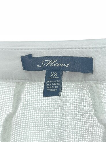 xs Beden beyaz Renk Mavi Jeans Bluz %70 İndirimli.